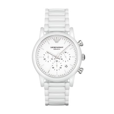 emporio armani watches white ceramic