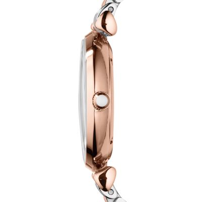 Emporio Armani Women s Two Hand Rose Gold Tone Steel Watch