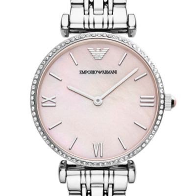 armani women's silver watch