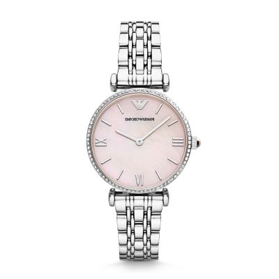 Emporio Armani Women's Two-Hand Stainless Steel Watch