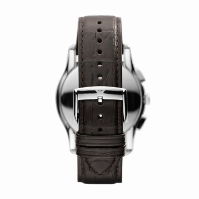 Emporio Armani Men's Chronograph Brown Leather Watch - AR1785 - Watch  Station