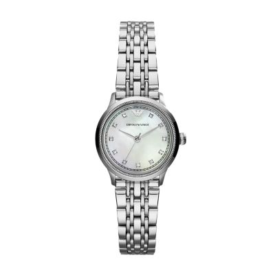 Emporio Armani Women s Three Hand Stainless Steel Watch AR1803