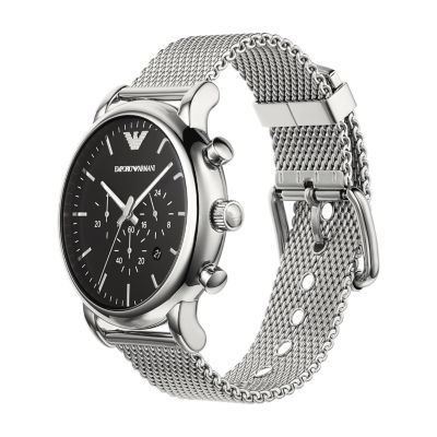 Armani watch 2024 mesh strap