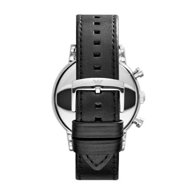 Emporio Armani Men\'s Chronograph Black Leather Watch - AR1828 - Watch  Station