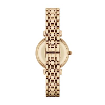 liter opwinding Duizeligheid Emporio Armani Women's Two-Hand Gold-Tone Stainless Steel Watch - AR1907 -  Watch Station