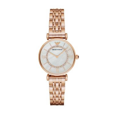 emporio armani watches women's gold