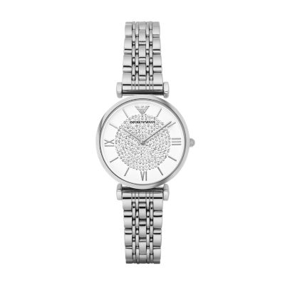 Emporio Armani Women s Two Hand Two Tone Stainless Steel Watch