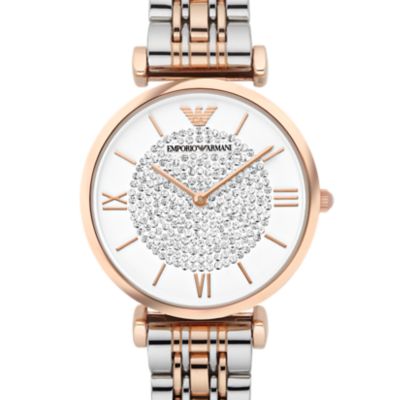 emporio armani watches womens rose gold