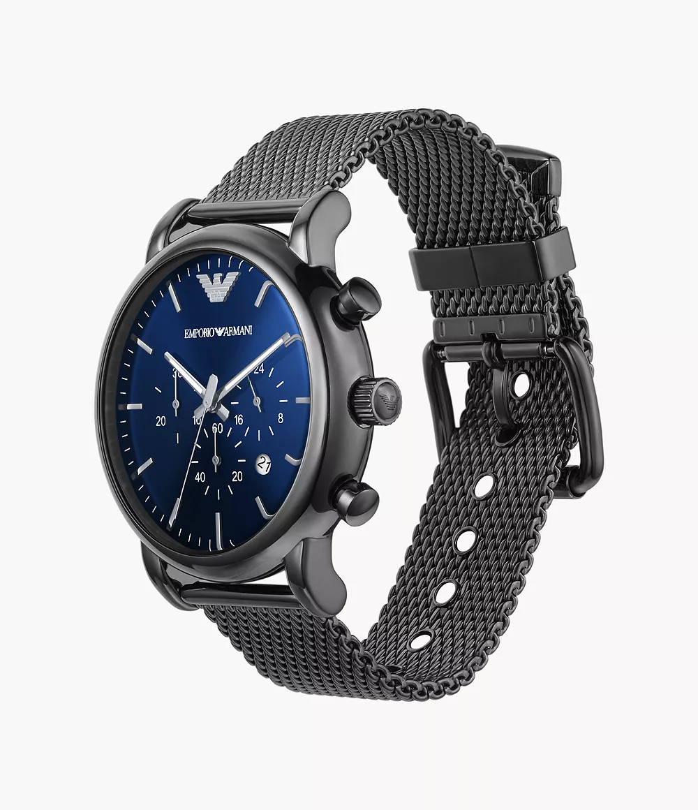 Emporio Armani Men's Chronograph Gunmetal Stainless Steel Watch - AR1979 -  Watch Station