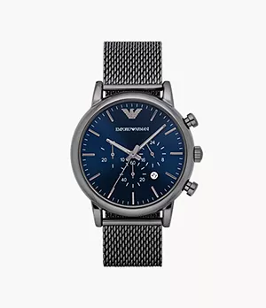 Emporio Armani Men’s Chronograph Gunmetal Stainless Steel Watch