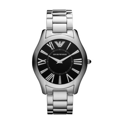 emporio armani stainless steel watch