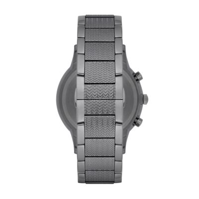 Emporio Armani Men s Chronograph Gunmetal Stainless Steel Watch