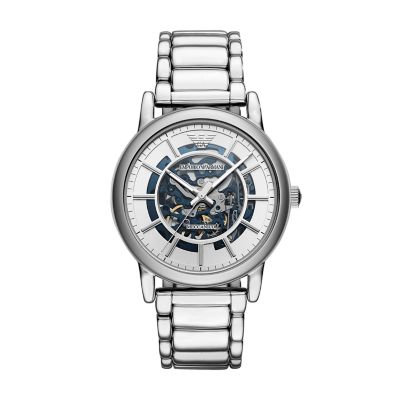 armani mens watch stainless steel