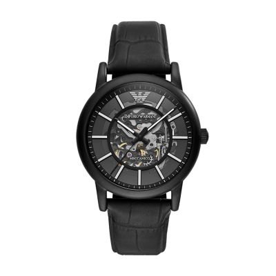 emporio armani skeleton watch