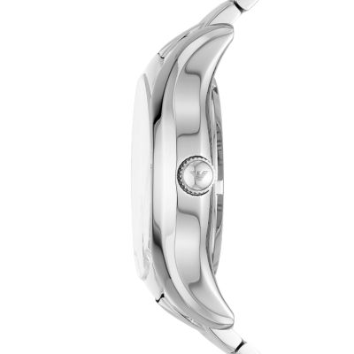 emporio armani stainless steel back water resistant