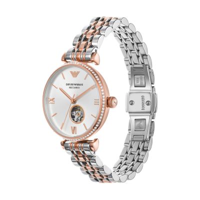 Emporio Armani Three-Hand Two-Tone Steel Watch - AR60019 - Watch