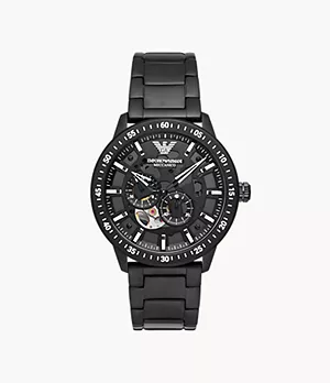 Emporio Armani Automatic Black Stainless Steel Watch