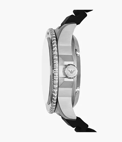 Emporio Armani Automatic Black Silicone Watch - AR60062 - Watch Station