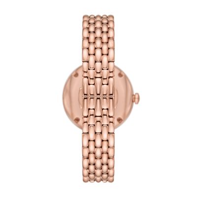 Emporio Armani Automatic Rose Gold Stainless Steel Watch - AR60065