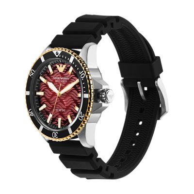 Armani silicone watch online strap