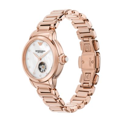 Armani smartwatch best sale rose gold