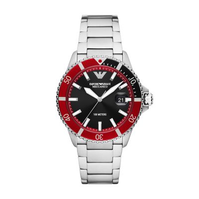 Emporio Armani Automatic Stainless Steel Watch - AR60074 - Watch