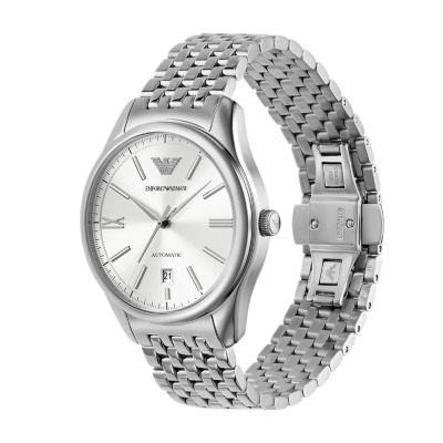 ～NWT~ Emporio Armani Men's Three-Hand buy Stainless Steel Watch