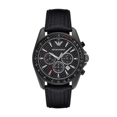 Emporio Armani Men's Chronograph Black 