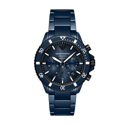 Emporio Armani Men's Chronograph Black Ceramic Watch - AR1509