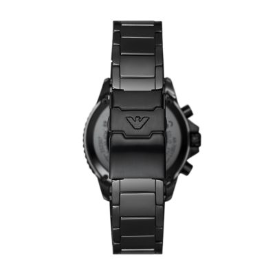 Emporio Armani - Station Watch AR70010 Black Ceramic Chronograph Watch 