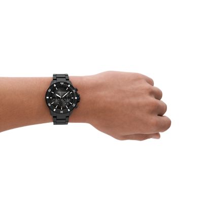Station - Ceramic Black Watch AR70010 Chronograph Emporio - Watch Armani