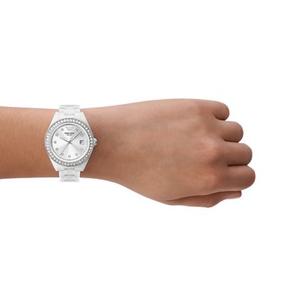 Emporio armani sale watches white ceramic