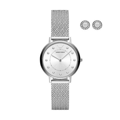 Emporio Armani Women's Two-Hand Stainless Steel Watch