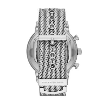 emporio armani mesh strap watch