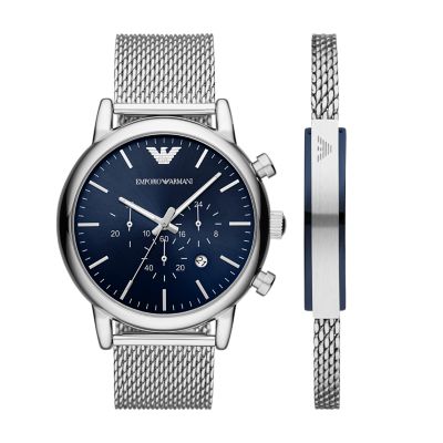 armani watch mesh