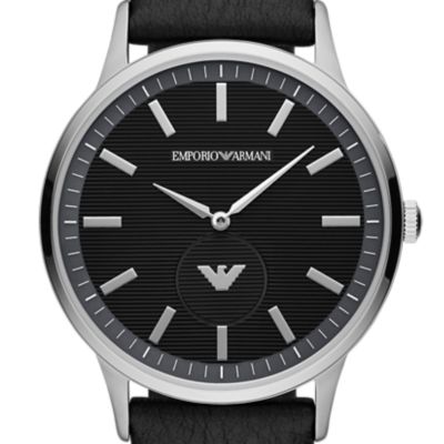 armani watches for men black