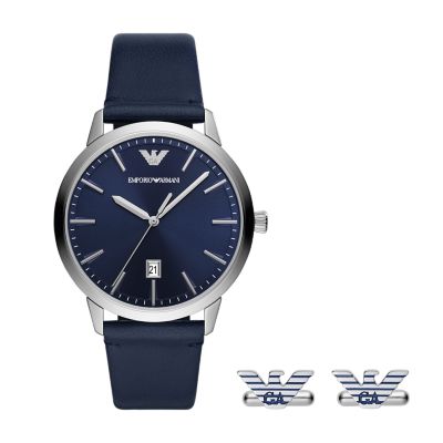 Arriba 59+ imagen armani watch and cufflink set