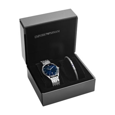 Emporio Armani Special-Edition Three-Hand Stainless Steel Watch