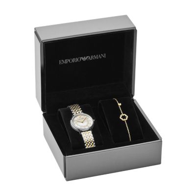 Armani watch deals and bracelet set