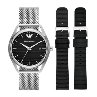 Armani watch on sale mesh strap