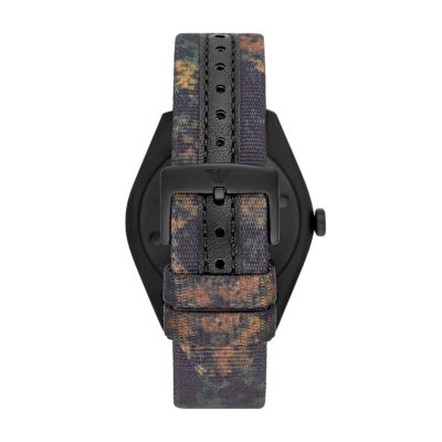 Emporio Armani Solar-Powered Multicolour rPET Strap Watch and