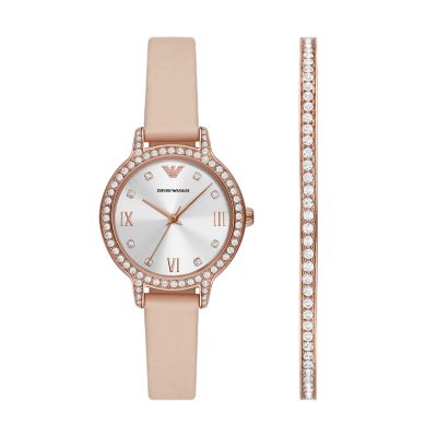 Pink on sale armani watch