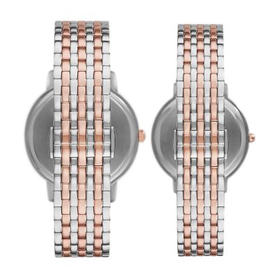 Emporio Armani Two-Tone Stainless Steel Watch Set - AR90008 