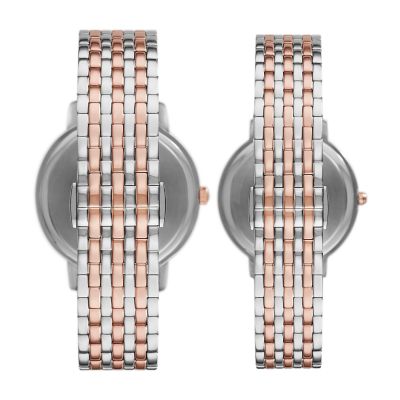 Emporio Armani Two-Tone Stainless Steel Watch Set - AR90008