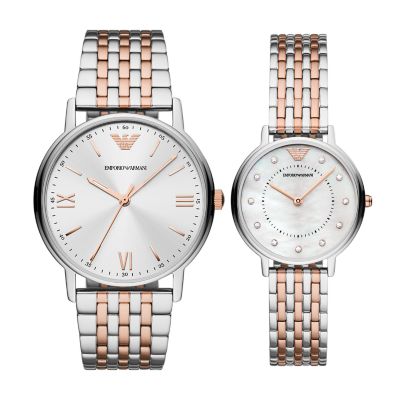 Emporio armani shop pair watches