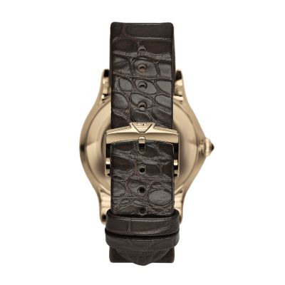 Emporio Armani Swiss Automatic Brown Alligator Watch - ARS3025