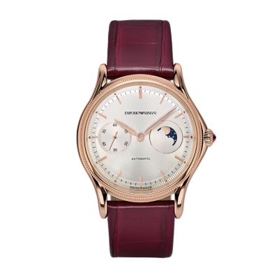 Emporio Armani Swiss Limited-Edition Automatic Moonphase Red