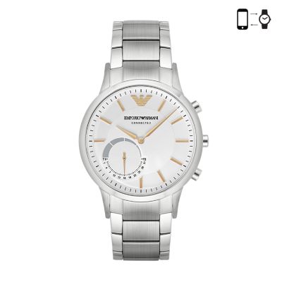 mens silver smartwatch