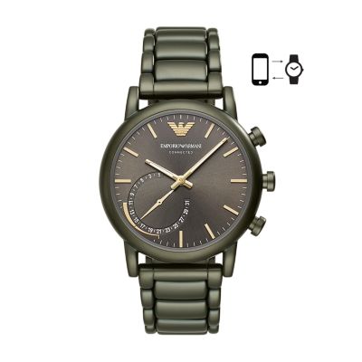 Emporio Armani Men's Green Stainless 