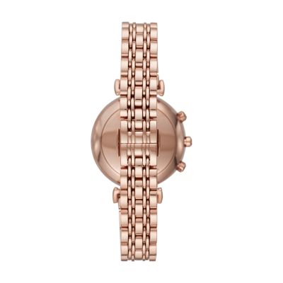 armani smartwatch rose gold
